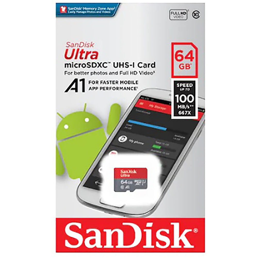 Sandisk Ultra 64GB Class 10 Micro 100Mb/s (4625681317988) Sandisk Ultra 64GB Class 10 Micro 100Mb/s (4625681317988)
